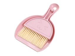 Baok-kit De Vassoura E Raspador De Mesa Para Escritório Limpeza Eficiente Remoção De Sujeira Escova Para Teclado Rosa