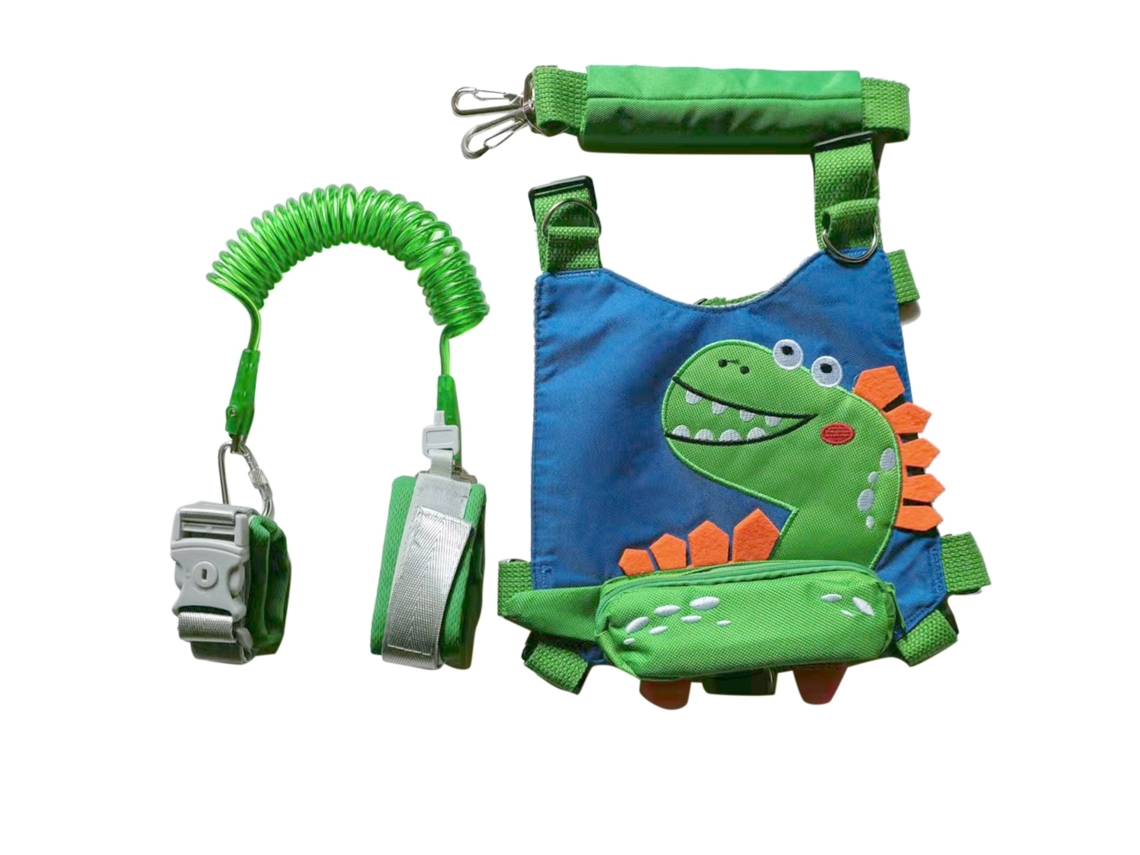 Mali arnês de Segurança para Crianças Cute Dinosaur com Corda Elástica 6.6ft Ajustável