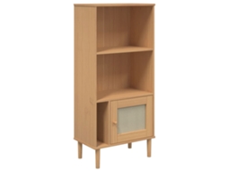 Bookcase, Bookcases Vidaxl Marrom Madeira De Pinho (n/a)