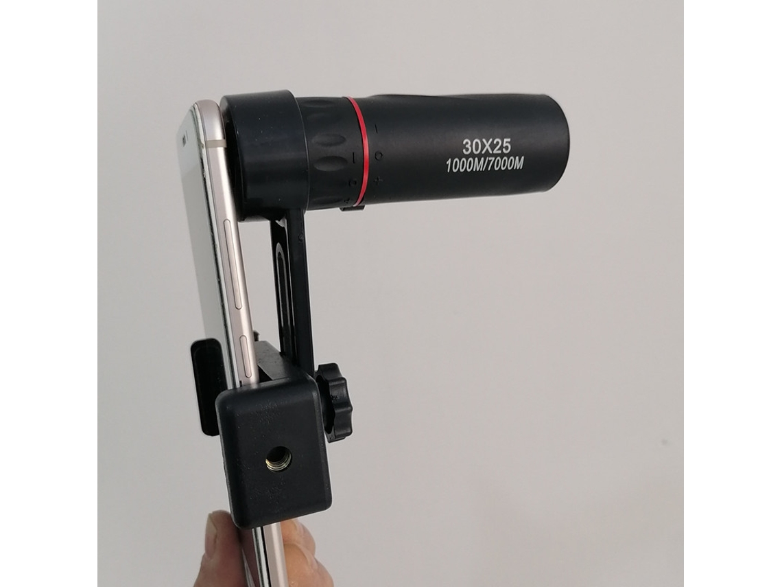 Mini Monóculo Externo 30x25 com Lentes de Baixa Luminosidade e Alta Definição BRILVIBERA
