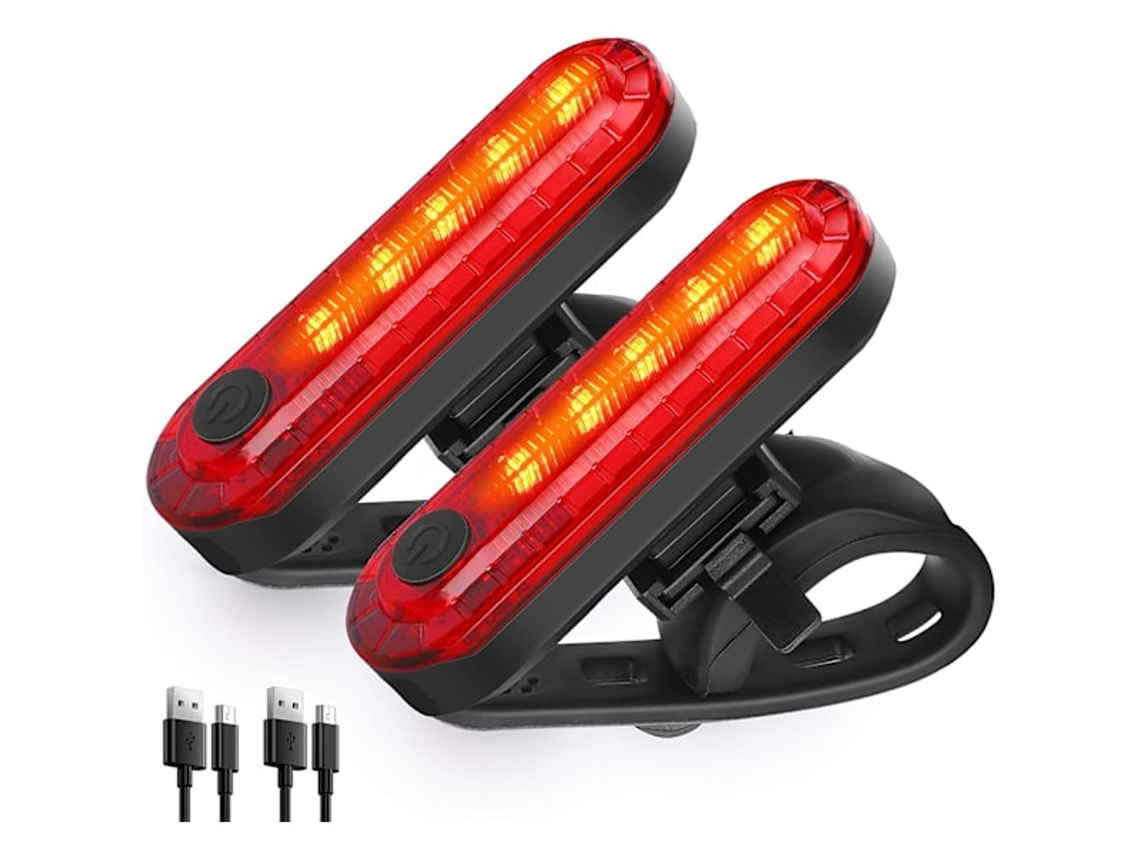 Lurelia Lanterna Traseira, Luz Traseira De Led Para Bicicleta, Recarregável Via Usb, Super Brilhante