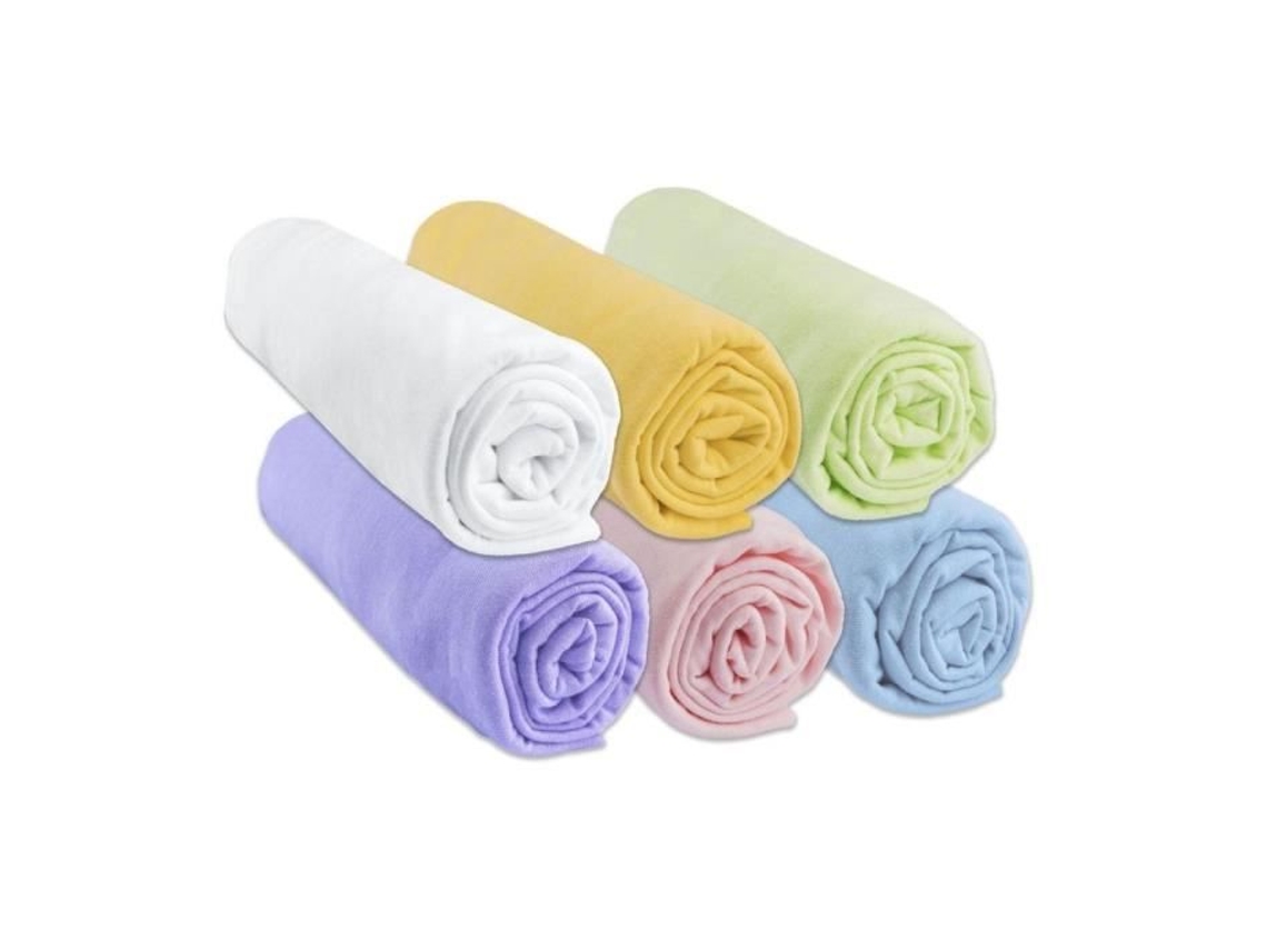 Conjunto De 6 Lençóis De Algodão Jersey 60x120 - Easy Dort - Misto - Respirável E Elástico
