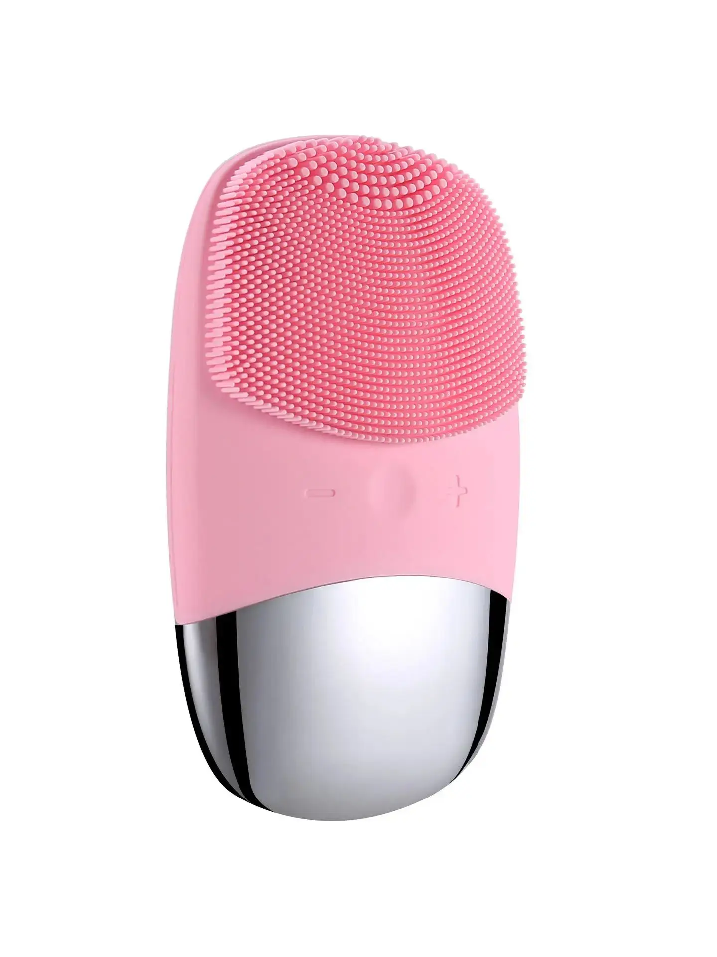 (rosa) Escova De Limpeza Facial Elétrica Sônica Portátil