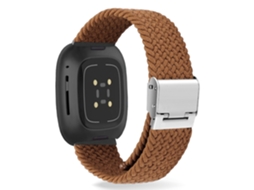 Bracelete Solo loop para Fitbit by Google Versa 3 Castanho
