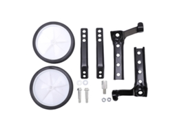 Ruedas de Entrenamiento Ajustables de Acero Y Plástico para Bicicletas Infantiles de 18 a 24 Polegadas Negro