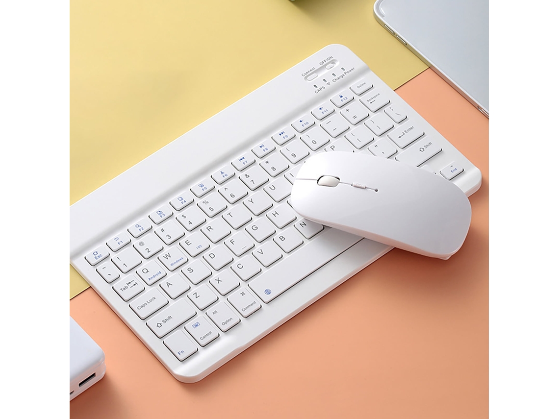 Teclado Inalámbrico De Respuesta Rápida Y Silencioso, Ultrafino, Con Ratón Sensible Para Portátiles.