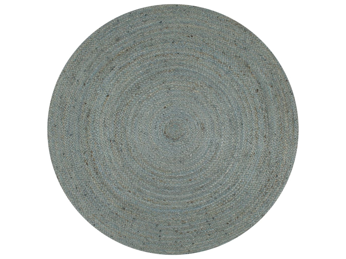 Vidaxl Tapete Artesanal Em Juta Redondo 90 Cm Verde Azeitona