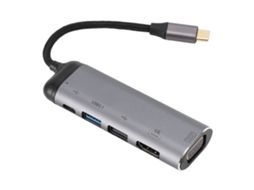 Hub Usb-c (expansão 6 Em 1 Com Transmissão Hd 4k)