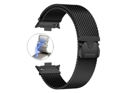 Bracelete para Redmi Watch 6 / 5 / 4 Aço Inoxidável Milanês Preta XIAOMOYU
