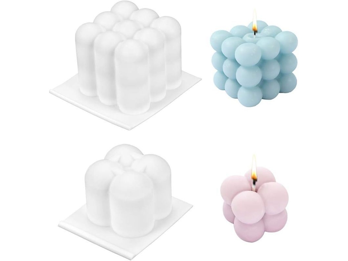 Moldes de Velas Nova Line em Silicone 3D para Velas, Sabonetes e Bolos