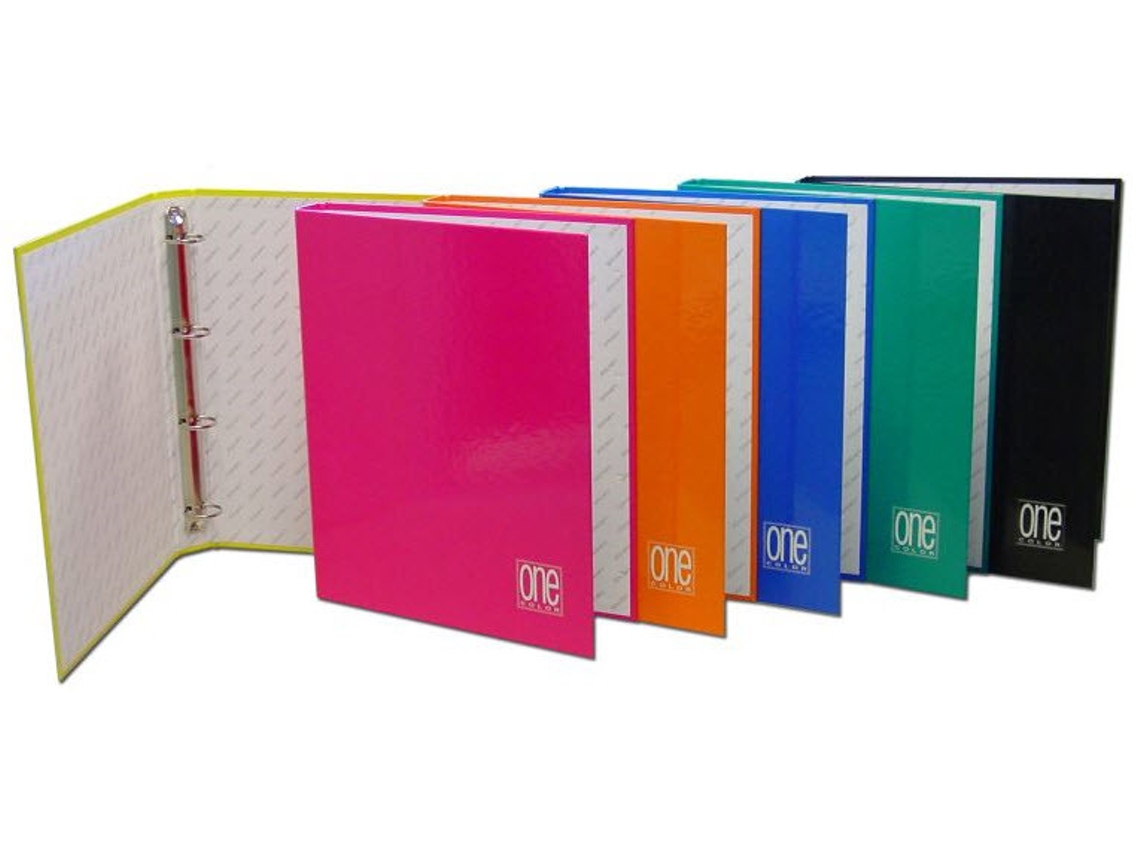 Caderno de exercícios de uma cor A4 e bloco multicolor Blasetti
