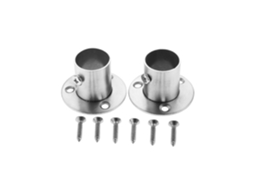 Barra Flangeada Em Aço Inoxidável Para Bar, 2 Peças, Suporte De Flange, Bar, Armário, Aço Inoxidável Prateado, 19-32mm