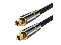 Lurelia Cabo Óptico De Áudio Spdif Preto