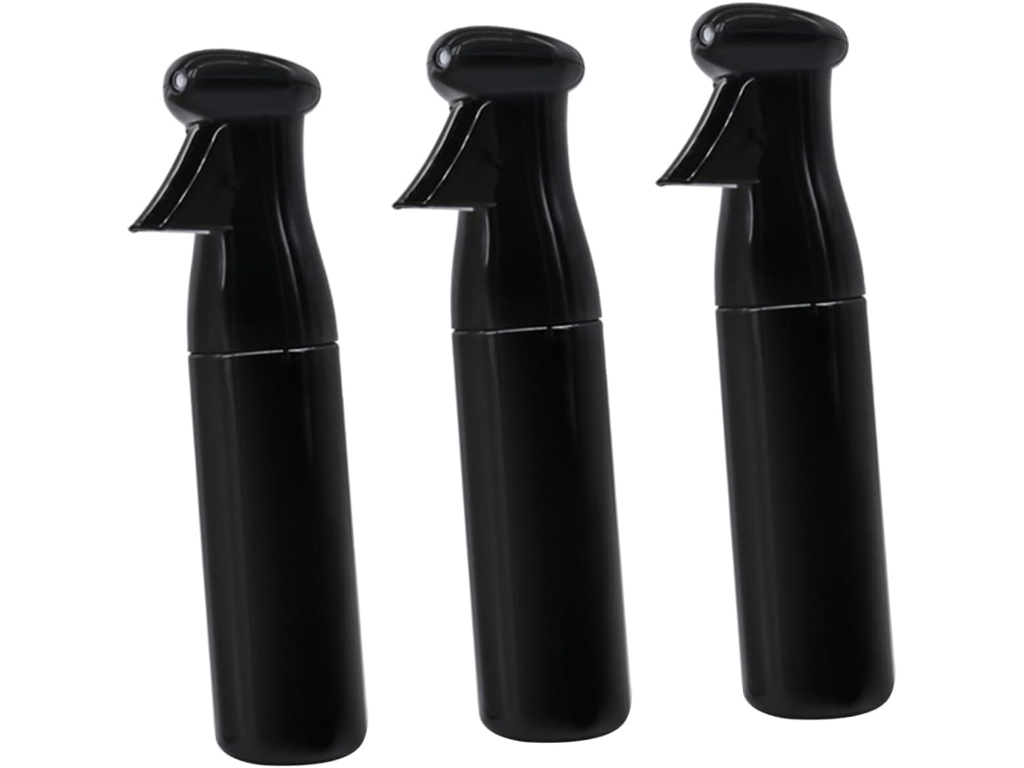 Conjunto De 3 Frascos De Vidro Com Pressão Para Pulverização, Pretos, Para Casa, Jardim E
