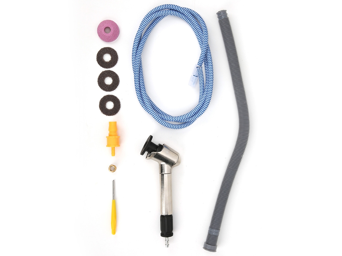 Kit De Esmerilador Neumático De Ángulo 90 Grados De Alta Configuración Herramienta De Esmerilado Neumático 1/4"