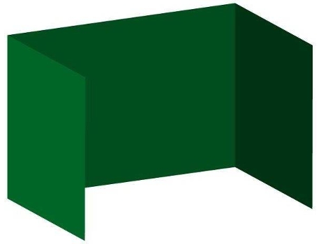 Pack 3 Toldos Laterais Lisos para Tendas PRESENTES MIGUEL  (3x2 m - Verde)