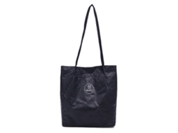 Bolsa Feminina Dobrável de Papel Kraft, Grande Capacidade, para Compras e Transporte GOKOCO (preta)