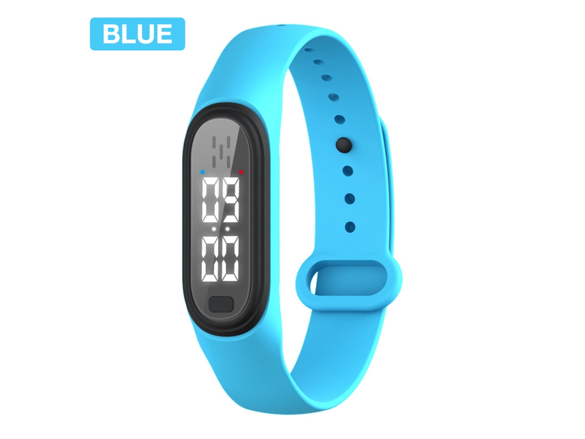 Pulseira Deterrente Ultrasónica Recarregável Com Display De Hora