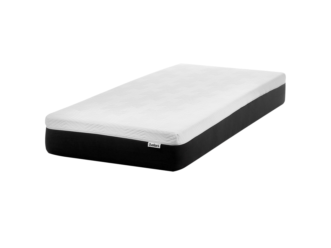 Colchão de solteiro com 7 zonas BELIANI Cozy de Látex Branco 90x200x25