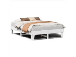 Bed Frame, Bed Frames Vidaxl Branco Madeira De Pinho (140 X 190 Cm)