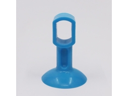 5 Tampas de Porta de Silicona Resistente a Impactos, Ventosas Anti colisão para Banheiro, Cozinha e Escritório (azul)
