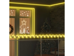 Vidaxl Luz De Corda Com 1200 Leds Branco Quente 50 M Pvc