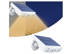 Luz Solar Exterior Com Sensor De Movimento Ip65 Antipirata Impermeável Para Jardim Pátio