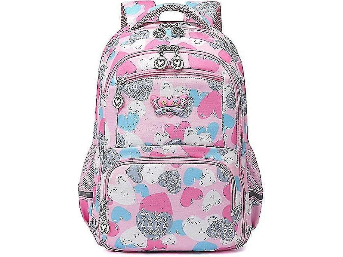 Mochilas Para Alunos Do Ensino Fundamental, Mochilas Para Escolas Primárias, Mochilas Infantis, Mochilas Para Meninos E Meninas (rosa)