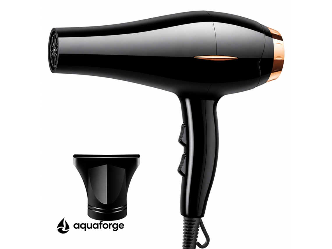 Secador De Cabelo Profissional Iónico Com Difusor