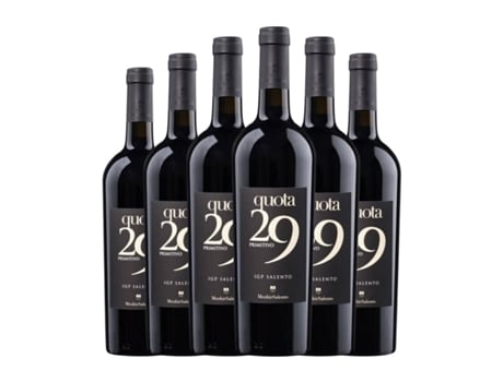 Vinho MENHIRSALENTO Quota 29 Primitivo Salento (0.75 L - 6 Unidades)