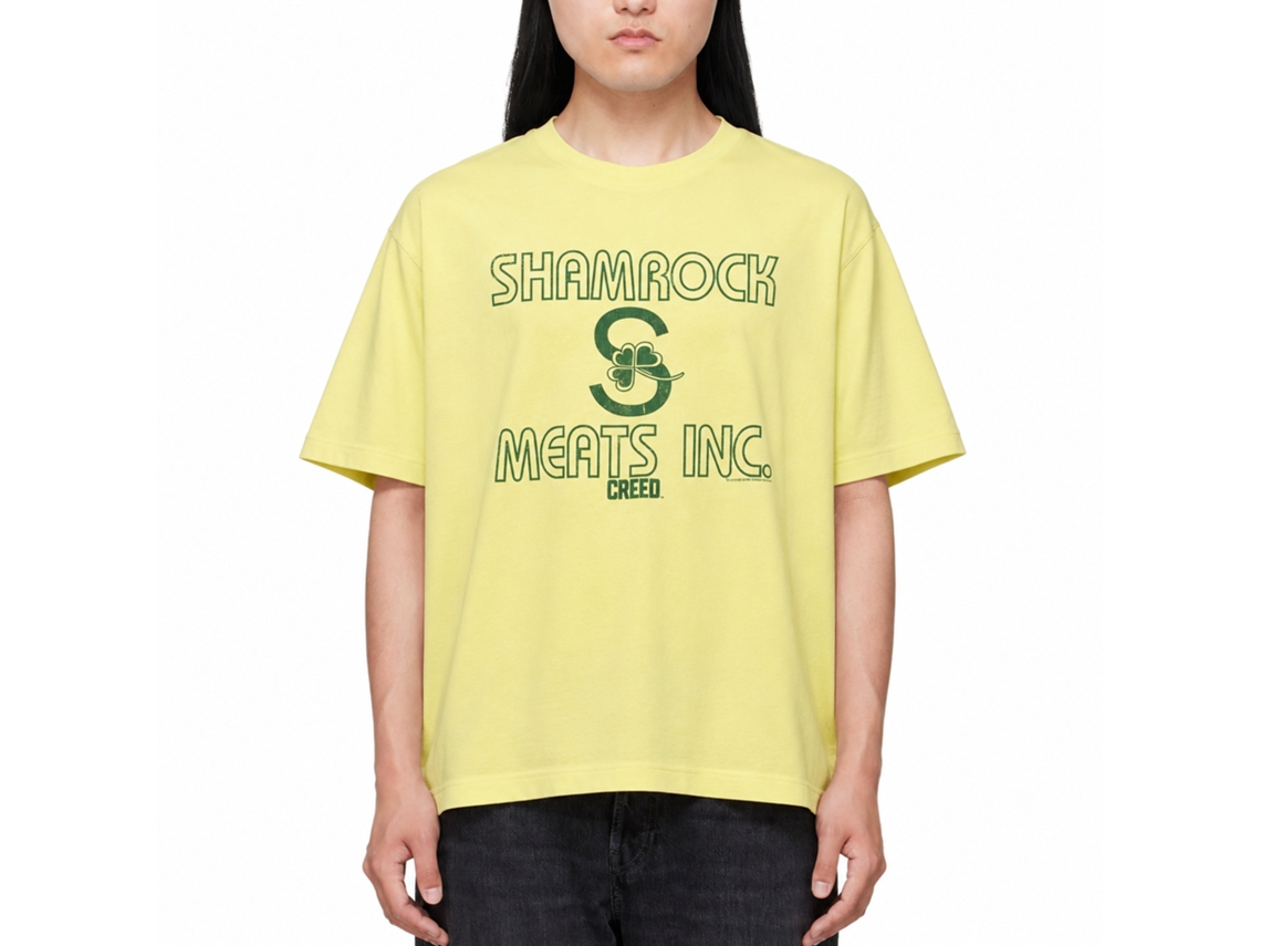 Rockinstone Rocky Movie Meats Inc. Heather Yellow Adult T-shirt Size:xxxl