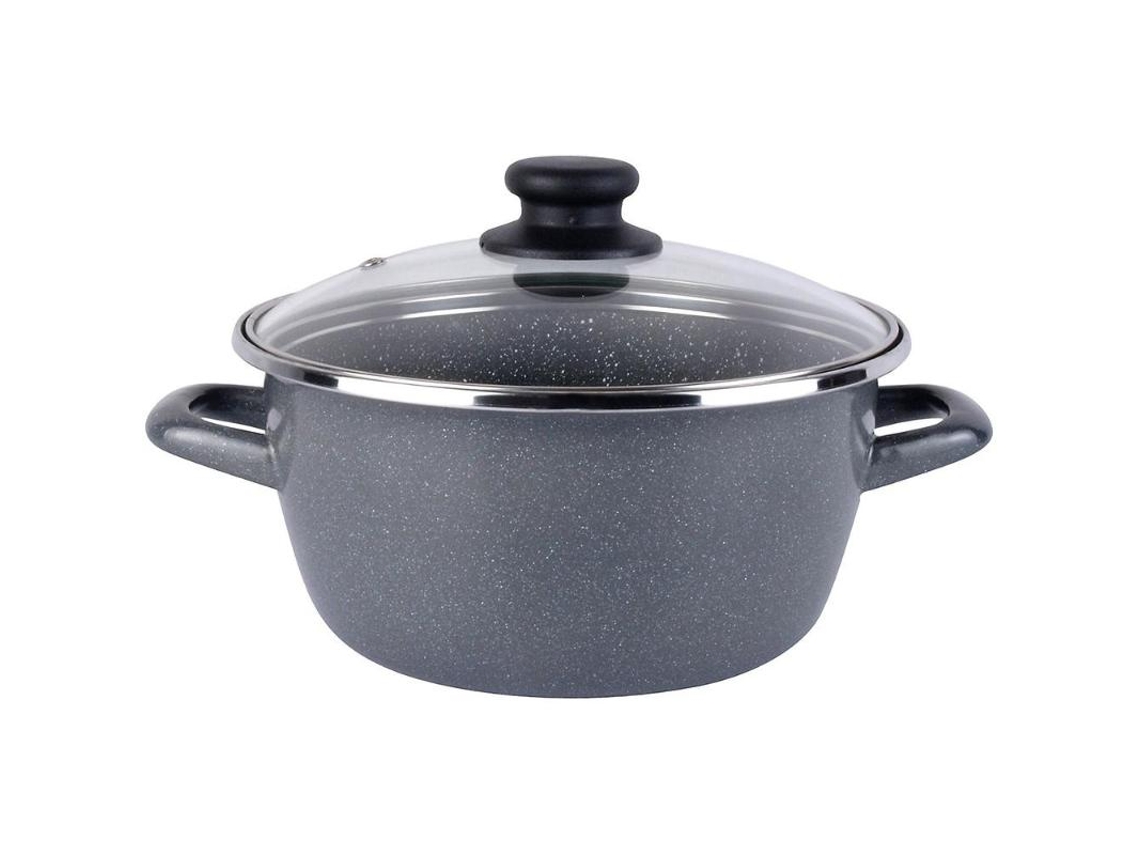 Cacerola Gransasso Tapa Vidrio 28 Cm Magefesa