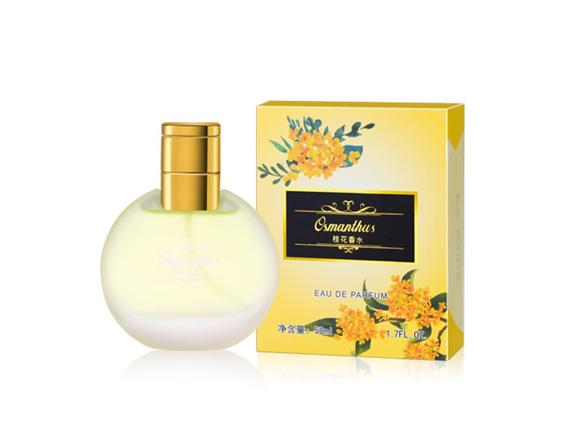 Perfume Para Mulher 50ml Toilette Spray Floral Duradouro Fragrância De Osmanthus Garrafa Escarchada