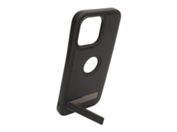 Capa LAXISCREED Iphone 14 Pro Couro Preta Stand