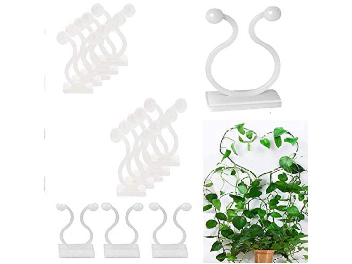 Pacote Com 50 Prendedores Autoadesivos Para Plantas Trepadeiras (compatíveis Com Várias Marcas) yde