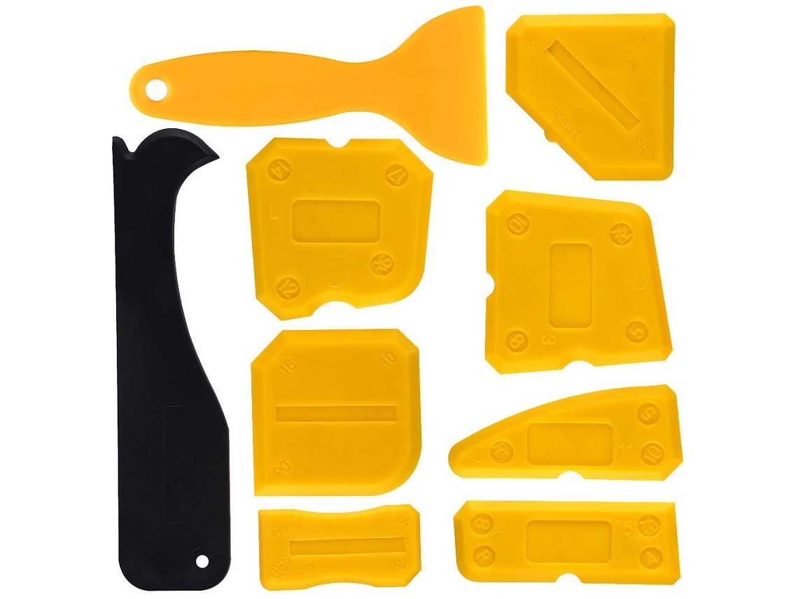 Espátula de silicone para rejunte, conjunto de 9 peças AQUAFORGE