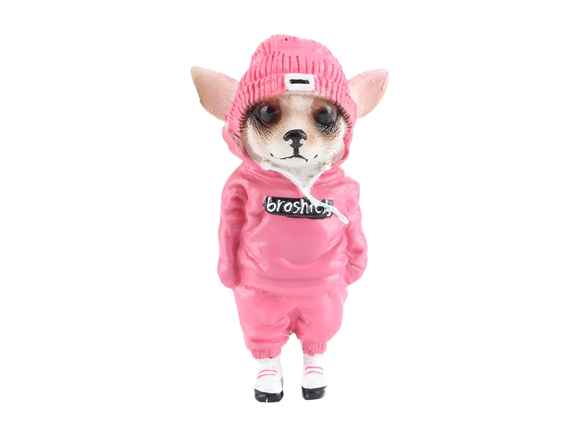 Primerox estátua de Cão em Resina Decorativa Figurina de Decoração Residencial Presente de Natal