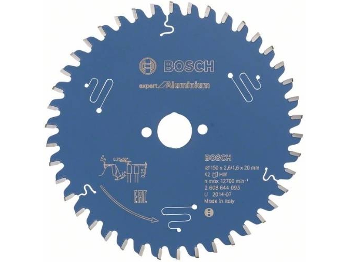 Disco de Serra Circular BOSCH Expert para Alumínio 150x20x2.6 mm - 42