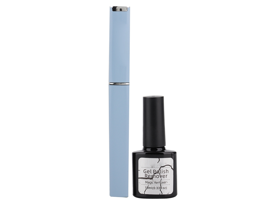Kit De Ferramentas Para Remoção De Esmalte Em Gel Com Lixa De Unhas Azul