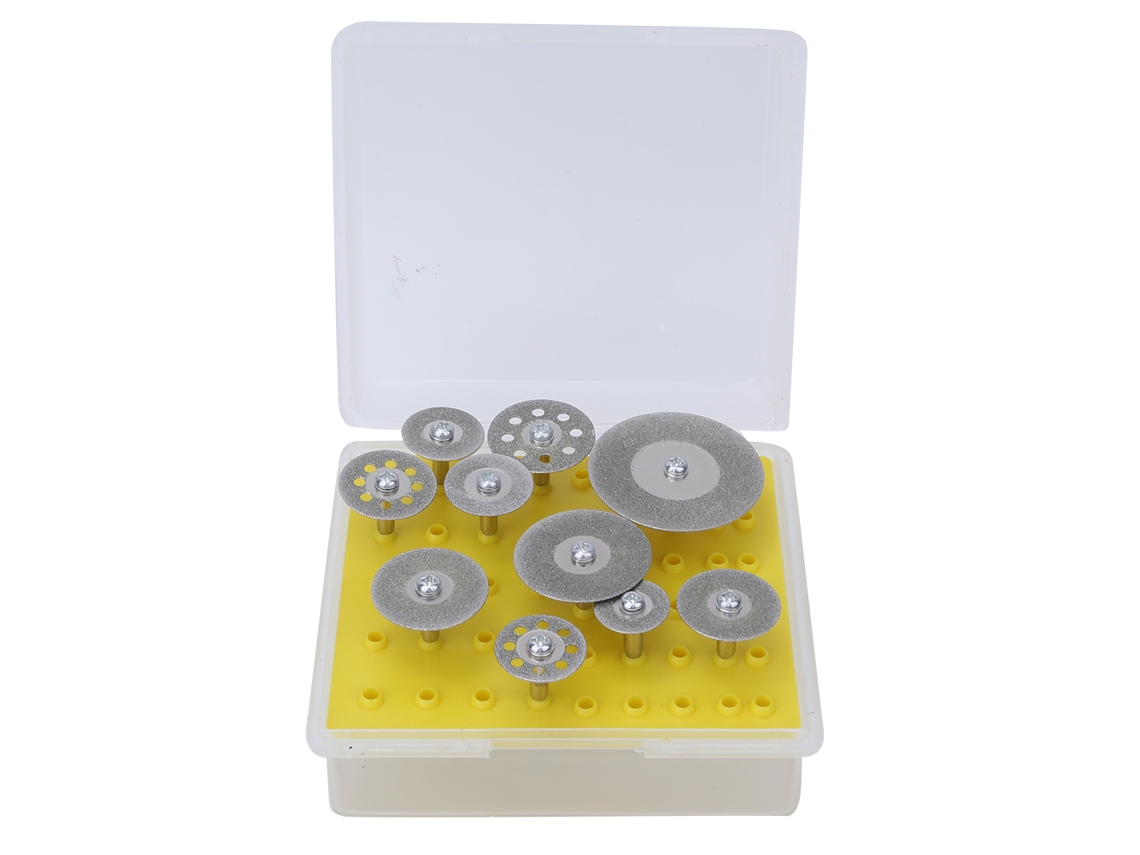 10 Peças De Disco De Corte Diamante, Roda Lâmina Para Ferramenta Rotativa, Mandril 3.17mm
