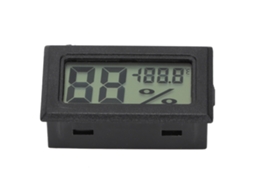 Termômetro higrômetro Eletrônico Termômetro higrômetro Eletrônico Mini Preto (enviado Sem Bateria) (ts 804 b) EOOCOO (medida de Temperatura e Umidade)