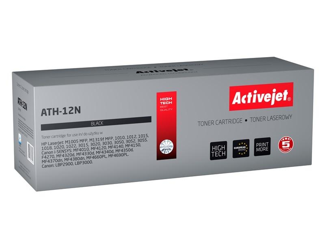 Activejet Ath-12N Toner 1 Unidades Compatível Preto