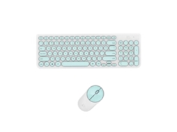 Teclado e Mouse Sem Fio LAXISCREED Verde