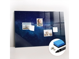 Quadro Magnético Céu Escuro Estrelas Para O Quarto Das Crianças Espelharte (90x60 Cm)
