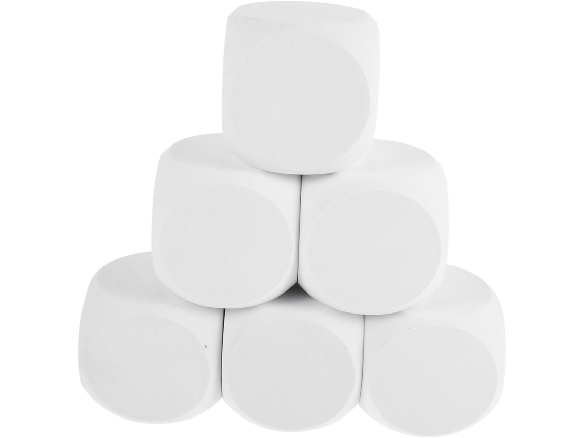 6 Construção Espuma Branca Branco Conjunto