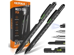 Eleve Seu Jogo De Presentes Com Nossa Caneta Multitool, Portátil E Carregada Com Funções 9 Em 1 Para Ele, O Alumínio Super Forte Garante A Durabilidad