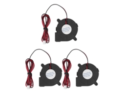Kit De 3 Coolers De Ar Eletrônicos Blower 6000rpm Para Impressora Dc 12v 0.18a