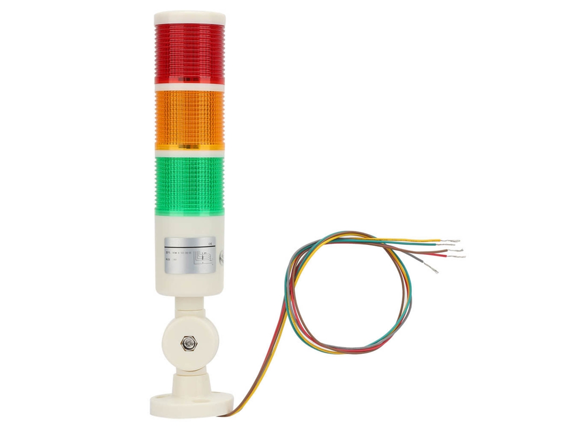 Luz De Alarme Led Com Buzzer Cnc Máquina 24vdc Vermelho Laranja Verde Sinal De Aviso