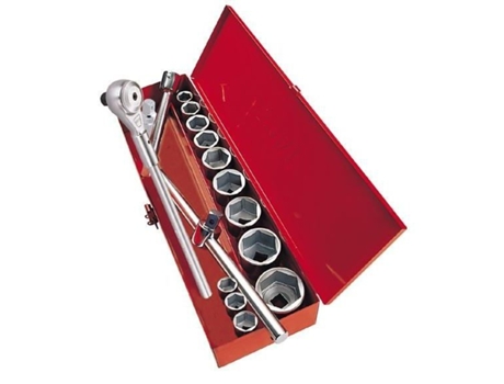 Caixa de Tomadas 3/4 SAM OUTILLAGE 17 Ferramentas 12 Tomadas de 19 a 50 Mm