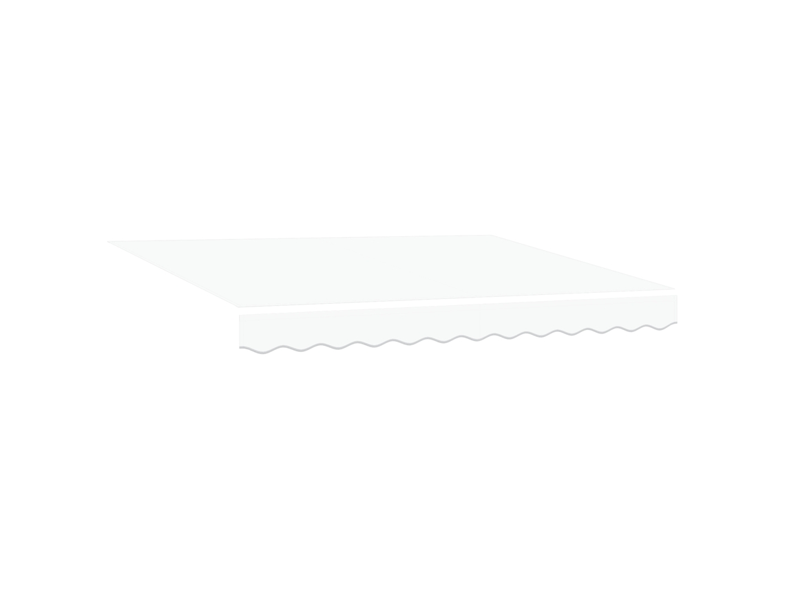 Toldo De Janela Branco Vidaxl Branco Alumínio (350 X 200 Cm)